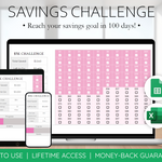 100 Day Savings Challenge Spreadsheet