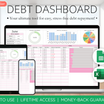 Debt Dashboard: Debt Payoff Tracker Spreadsheet - Your Clear Path to Debt Freedom!