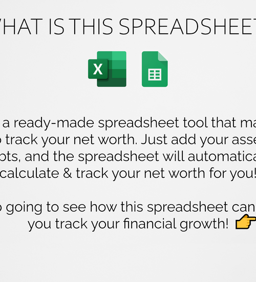 Net Worth Tracker Spreadsheet