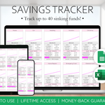 Savings Tracker Spreadsheet: Easily Plan, Track, & Reach Your Savings Goals!